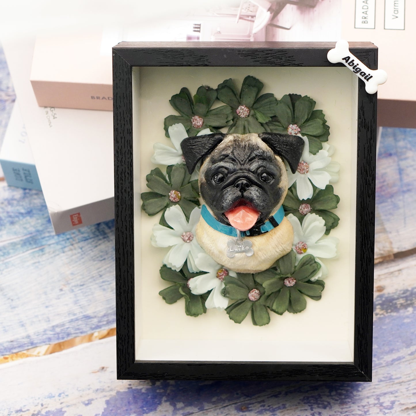 Ritratto di animali domestici in fiore personalizzato