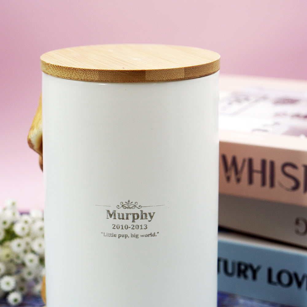 Urna per animali in ceramica personalizzata