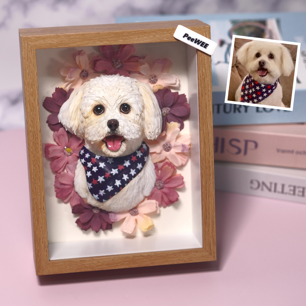 Custom Blossoming Pet Portrait