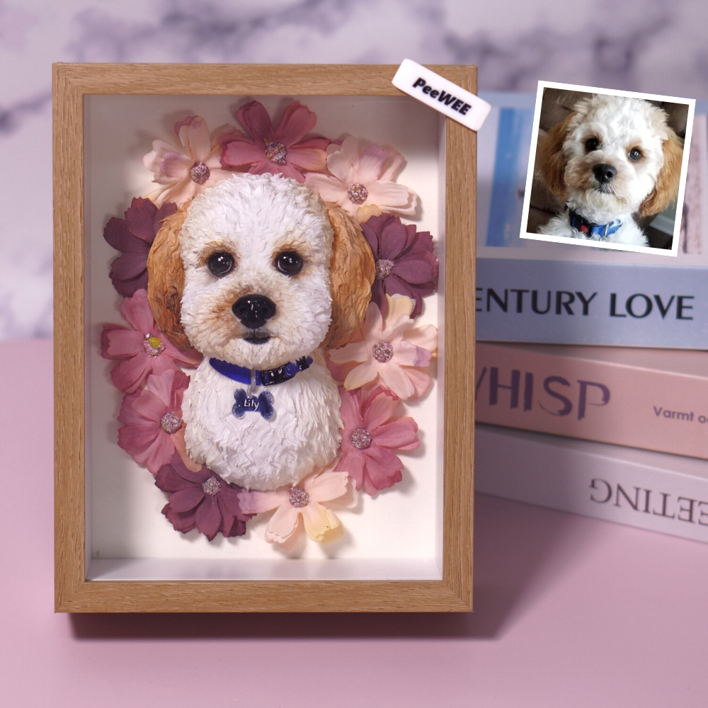 Custom Blossoming Pet Portrait